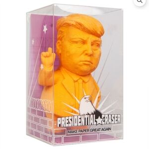 NIB Trump Presidential Eraser orange large desk funny gag gift voter Republican